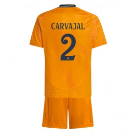 Dětské fotbalový komplet Real Madrid Daniel Carvajal #2 Venkovní košile 2024-25 Krátkým Rukávem